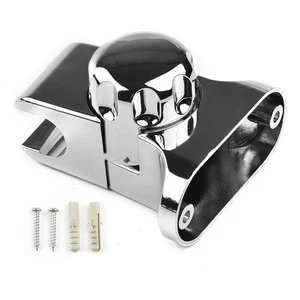 Supporto soffione doccia ABS supporto gomma ABS supporto testa cromato montato - Foto 1 di 12