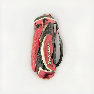 Bolsa de golf TaylorMade 14 vías Carrito Lite con capucha de lluvia roja negra Foto 1 de 4