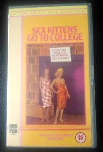 SEXKÄTZCHEN GEHEN ZUM COLLEGE (1960) VHS BAND CBS KULT CONWAY TWITTY SELTEN B+W SCI-FI - Bild 1 von 4