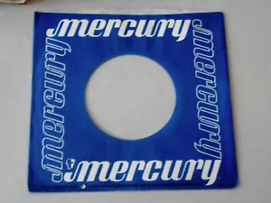 MERCURY SLEEVE~BLUE AND WHITE ~NEAR MINT ~UN-USED ~ VINTAGE COMPANY SLEEVE - Bild 1 von 2