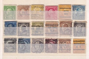 LOT 18 BRIEFMARKEN DER VEREINIGTEN STAATEN - USA PRÄSIDENTEN - ALTE ECHTE KLASSISCHE BRIEFMARKEN (93) - Bild 1 von 1