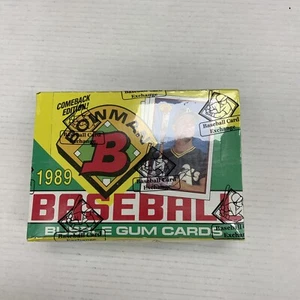 Caja de cera de béisbol Bowman 1989 sin abrir BBCE - Imagen 1 de 2