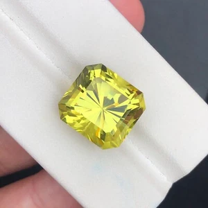 Natural 18.05 Ct Lemon Quartz Octagon Shape Loose Faceted Eye Clean Gemstone - Picture 1 of 7