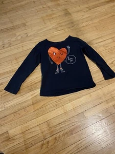 EUC Carter’s Girl Size 7 Long Sleeved T-shirt Valentine’s Day Love Ya! - Picture 1 of 5