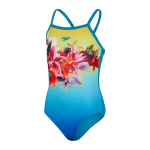 Speedo Kids Digit Msclbck One Piece Pool Beach Swimsuit Swimwear - Picture 1 of 6