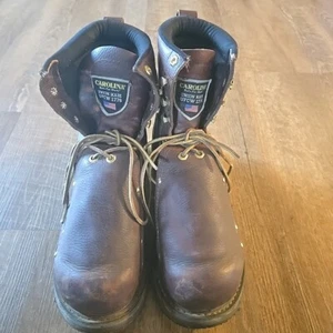 Carolina Schuh 505 8 Zoll Arbeitsstiefel Met Guard braun Größe 10,5 D Union Made USA - Bild 1 von 8