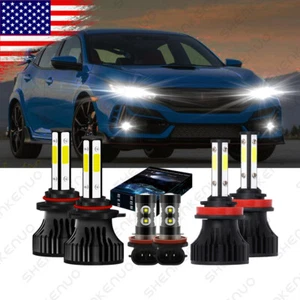 Kit de faros antiniebla de haz alto bajo LED para Honda Civic 6500K 2016-2020 - Imagen 1 de 12