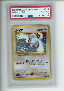 1999 Pokemon Neo Genesis Lugia 249 Japanese Holo Rare PSA 6 EX-MT - Picture 1 of 2