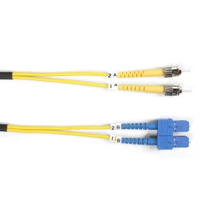 Black Box Fosm-001M-Stsc Os2 9/125 Singlemode Fiber Optic Patch Cable Ofnr Pvc - Afbeelding 1 van 1