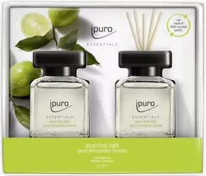 ipuro ESSENTIALS Raumduft Set Lime Light 2x50ml Lufterfrischer Duftstäbchen Duft - Bild 1 von 5