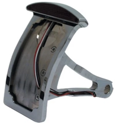 Montaje de eje cromado luz trasera montaje de matrícula para 86-99 Harley Softail 11229 Foto 1 de 2