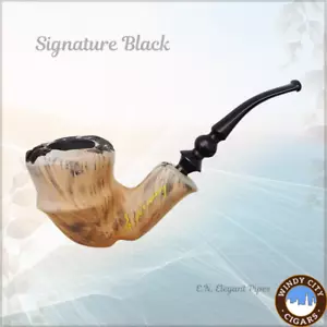 Erik Nording Freehand Handmade Tobaco Pipe – Signature Black - Picture 1 of 3