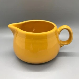 Fiesta Figure 8 Creamer in Marigold | Fiestaware Gold Sugar Tray Set Replacement - Picture 1 of 5