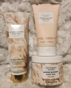 Victoria's secret ALMOND BLOSSOM & OAT MILK SET LOT OF 3 - Picture 1 of 6