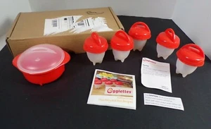 Egglettes Egg Cooker Hard Boiled Eggs Without The Shell 5 Cups Microwave Cooker - Picture 1 of 3