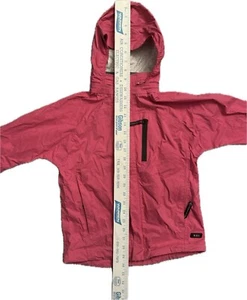 REI Kids Pink Rain Jacket with Packable Hood ad Pockets - Picture 1 of 5