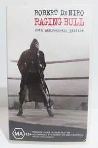 RAGING BULL ROBERT DE NIRO ACTION TRUE STORY MOVIE VHS PAL LIKE NEW - Picture 1 of 4