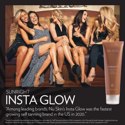 Paquete de 1 gel autobronceador tintado facial/cuerpo Nu Skin Sunright INSTA GLOW caducidad 05/2027 Foto 1 de 4