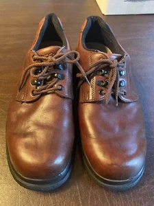 Vintage Red Wing Shoes Leather Brown Aluminum Toe Work 8619 Men's 9 1/2 EEE - Picture 1 of 6
