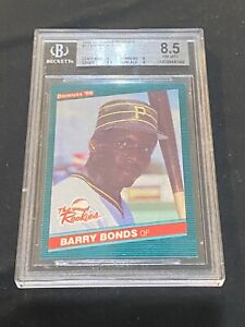 Barry Bonds 1986 donruss the rookies #11 bgs 8.5
