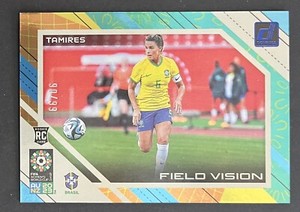Tamires 2023 Donruss FIFA Women's World Cup FIELD VISION BLUE Rookie /99 BRAZIL