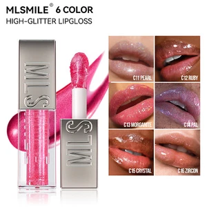 Shimmer Lip Gloss Diamond Glitter Rossetto Liquido Impermeabile Tinta Lunga Durata - Foto 1 di 10