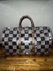 Louis Vuitton Keepall Bandouliere 50 Monogram Chess PVC Logo Weekend Travel Bag