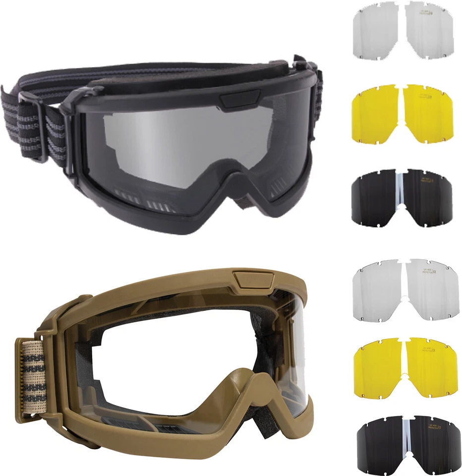 ANSI Ballistic Goggle System (Over The Glasses) Interchangeable Lenses - Image 1 of 1