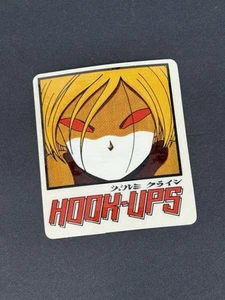Vintage HOOK-UPS Red Eyes Anime 3.25” Sticker Skateboarding - Picture 1 of 2