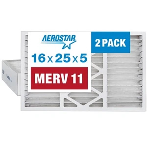 16x25x5 11 Pleated Air Filter for Honeywell FC100A1029, AC Furnace Air Filter... - Picture 1 of 6
