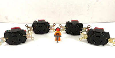 Receptáculo de puesta a tierra L520R Eagle *NOS* Twist-Lock 20A 125V (LOTE DE 4) Foto 1 de 4