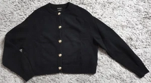 Massimo Dutti / Strickjacke / 100% Wolle / Gr. M / Schwarz / NEU! - Bild 1 von 1