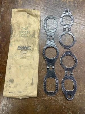 JUEGO DE JUNTAS DE ESCAPE GMC 2193797 1950-54 270 y 1951-59 302 52 53 54 55 56 57 NOS Foto 1 de 3