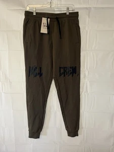 Kill Crew Jogger Pants Men’s Med Green Drawstring Tapered Sweatpants MMA UFC - Picture 1 of 11