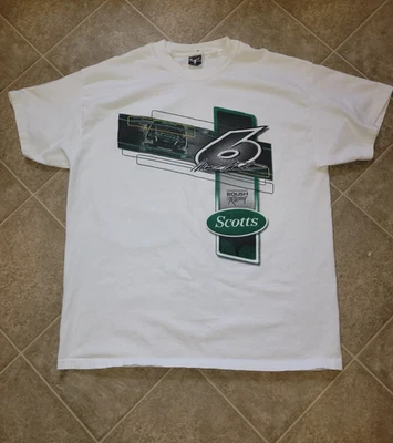 Camisa blanca de manga corta Mark Martin #6 NASCAR Truck Series RARA para hombre talla XL Foto 1 de 4