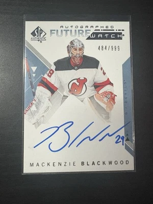 2018-19 SP Authentic Mackenzie Blackwood Future Watch Auto RC /999 🔥 autograph - Image 1 of 2