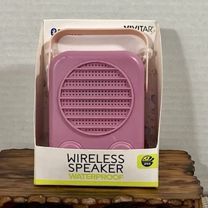 Vivitar Portable Wireless Bluetooth Speaker No. IPX4 Pink New in Package - Picture 1 of 6
