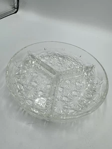 Luxhem Veropa Cut Crystal Relish Dish Vintage Made In France - Picture 1 of 10