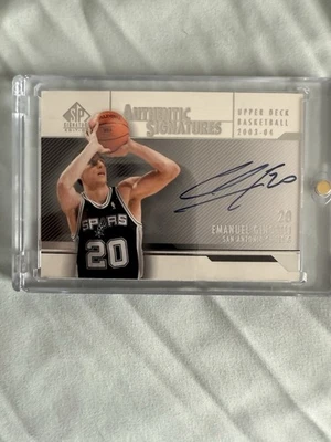 2003-04 SP Signature Edition - Firmas auténticas Manu Ginóbili #AS-EG (AU) Foto 1 de 2
