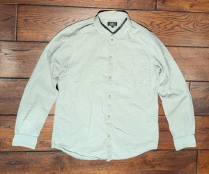 A.P.C. Rue Madame Paris Men's Gray 100% Cotton L/S Button-Up Shirt Size Medium - Picture 1 of 15