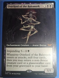 MTG - Duskmourn House of Horror - Overlord of the Balemurk - Extended Art - MiNT - Picture 1 of 5
