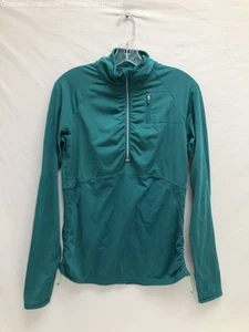 Women's Athleta Green 1/4 Zip Athletic Pullover Size Medium - Picture 1 of 6