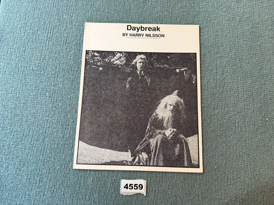 RARE HARRY NILSON SHEET MUSIC DAYBREAK-NEAR MINT SPECIAL EDITION- 4559 - Image 1 of 4