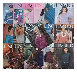 Lot of 19 Unger Knitting Pattern Style Cards / Booklets Sweaters - Picture 1 of 5