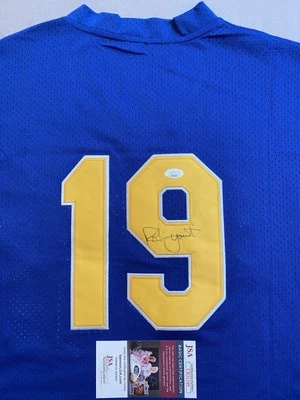 MILWAUKEE BREWERS ROBIN YOUNT AUTOGRAPH #19 COOPERSTOWN COLLECTION JERSEY JSA 49 - Image 1 of 4