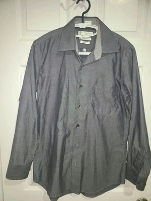 Vintage Carven Paris Manga Larga Calce Ajustado Botones Talla M Foto 1 de 2