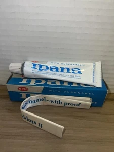 Ipana 1969 vintage nuevo de colección con tubo de pasta de dientes Durenamel y caja - Imagen 1 de 4