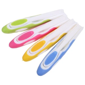  4 Stück Reise Faltzahnbürste: Faltbare Mundreinigungszahnbürsten - Tragbar - Bild 1 von 12