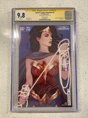 Justice League Unlimited #1 CGC 9.8 SS Signed By Jenny Frison  - Image 1 of 3