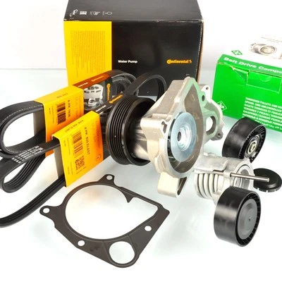 CONTITECH 6PK1836 4EPK830 Keilrippenriemen-Satz + Spanner WAPU für BMW M47 - Bild 1 von 4